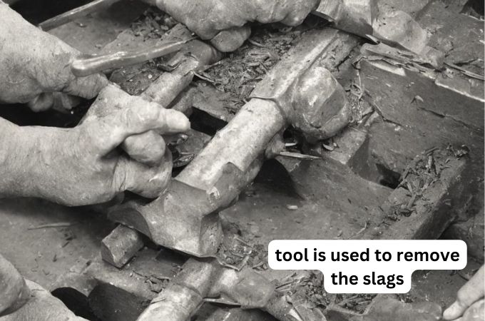what tool is used to remove the slags?